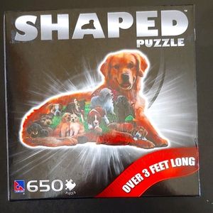 Golden Retriever Puzzle - shaped